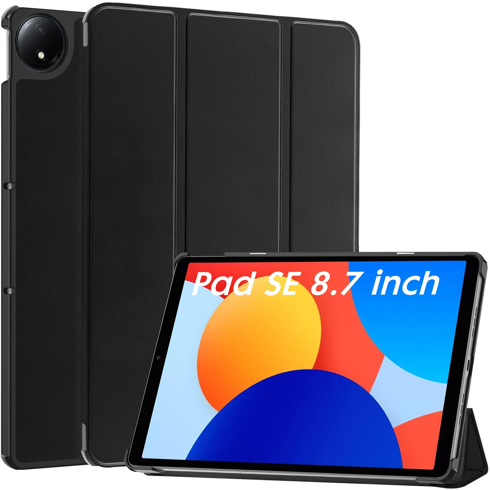 Redmi Pad SE 8.7 4G 64GB カバー＋ガラスフィルム付き Robustrion Cover for Redmi Pad SE 4G 8.7 inch Cover Case, Trifold